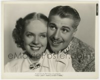 8g996 YOU CAN'T HAVE EVERYTHING 8x10 still 1937 best smiling portrait of Don Ameche & Alice Faye!