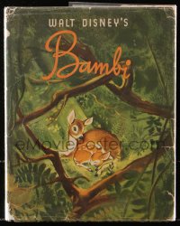 8h141 BAMBI hardcover book 1942 Felix Salten story from which Disney's classic cartoon originated!