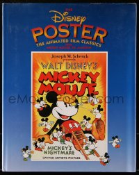 8h163 DISNEY POSTER hardcover book 1993 filled with wonderful full-page color cartoon images!
