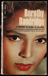 8h290 DOROTHY DANDRIDGE A PORTRAIT IN BLACK paperback book 1970 an illustrated biography!