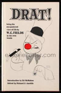 8h165 DRAT hardcover book 1968 W.C. Fields view on life in his own words, Hirschfeld art!