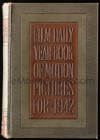 8h083 FILM DAILY YEARBOOK OF MOTION PICTURES hardcover book 1942 filled with movie information!