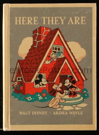 8h191 HERE THEY ARE hardcover book 1940 illustrated Walt Disney story with Mickey Mouse & friends!