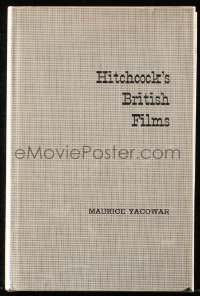 8h194 HITCHCOCK'S BRITISH FILMS hardcover book 1977 illustrated history of the legendary director!