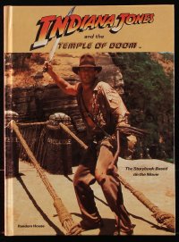 8h202 INDIANA JONES & THE TEMPLE OF DOOM hardcover book 1984 color storybook based on the movie!