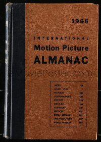 8h115 INTERNATIONAL MOTION PICTURE ALMANAC hardcover book 1966 filled with movie information!