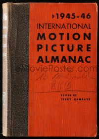 8h112 INTERNATIONAL MOTION PICTURE ALMANAC hardcover book 1945 filled with movie information!
