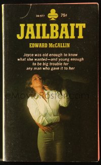 8h294 JAILBAIT paperback book 1968 young enough to be big trouble for any man she wanted!