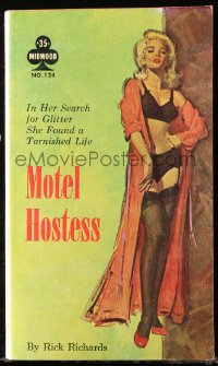 8h300 MOTEL HOSTESS paperback book 1961 in her search for glitter she found a tarnished life!