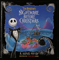 8h243 NIGHTMARE BEFORE CHRISTMAS English hardcover book 1993 Tim Burton, cool pop-ups & hot spots!