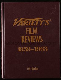 8h123 VARIETY'S FILM REVIEWS 1959-1963 hardcover book 1983 filled with great movie information!