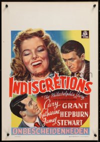 8j541 PHILADELPHIA STORY Belgian 1947 different art of Katharine Hepburn, Cary Grant & James Stewart