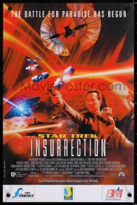 8j554 STAR TREK: INSURRECTION Belgian 1999 the battle for paradise has begun, cool sci-fi art!