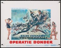 8j567 THUNDERBALL Belgian R1970s art of Sean Connery as secret agent James Bond 007, all Dutch!