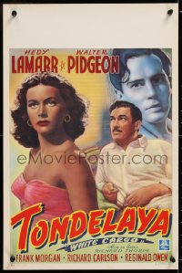 8j579 WHITE CARGO Belgian 1951 sexy Hedy Lamarr as Tondelayo, Walter Pidgeon