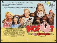 8j233 HARRY & THE HENDERSONS British quad 1987 John Lithgow, Melinda Dillon, different art!