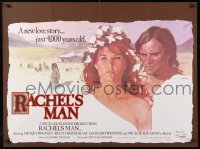 8j263 RACHEL'S MAN British quad 1976 Rooney, Tushingham, a new 4000 year-old love story, rare!