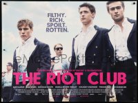 8j265 RIOT CLUB DS British quad 2014 Sam Claflin, Max Irons, Douglas Booth, filthy, rich, rotten!