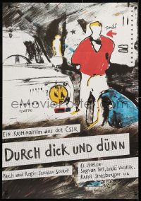 8j193 KAMARAD DO DESTE East German 22x32 1989 Stuwe art of Sagvan Tofi, Lucas Vaculik & Strasburger!