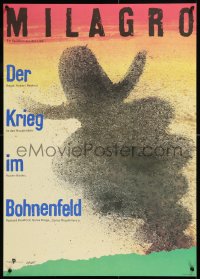 8j197 MILAGRO BEANFIELD WAR East German 23x32 1989 directed by Robert Redford, Ernst art!