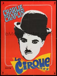 8j598 CIRCUS French 22x30 R1970s Charlie Chaplin slapstick classic, Jouineau Bourduge!