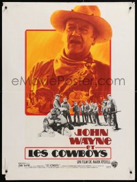 8j601 COWBOYS French 24x32 1972 big John Wayne gave these young boys their chance to become men!