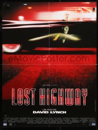 8j632 LOST HIGHWAY French 24x32 1997 directed by David Lynch, Bill Pullman, Patricia Arquette!