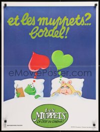 8j639 MUPPETS GO HOLLYWOOD Tenderness My Fanny parody style French 23x31 1980 Jim Henson, rare!