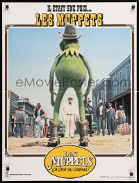 8j642 MUPPETS GO HOLLYWOOD western parody style French 23x31 1980 Jim Henson, different & rare!