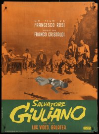 8j648 SALVATORE GIULIANO French 23x31 1963 life & death of Sicily's outstanding outlaw, different!
