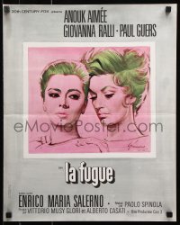 8j723 LA FUGA French 17x21 1968 Paola Spinola directed Italian lesbian sex drama, Giovanna Ralli