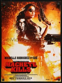 8j734 MACHETE KILLS teaser French 16x21 1913 great close up of sexy tough Michelle Rodriguez!