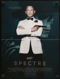 8j771 SPECTRE French 16x21 2015 cool color image of Daniel Craig as James Bond 007 with gun!