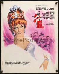 8j782 WOMAN TIMES SEVEN French 18x22 1967 different art of sexy Shirley MacLaine by Boris Grinsson!