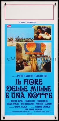 8j804 ARABIAN NIGHTS Italian locandina 1974 Pier Paolo Pasolini's Il Fiore delle Mille e una Notte!