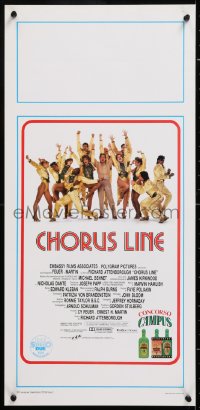 8j826 CHORUS LINE Italian locandina 1985 completely different image of New York City Broadway group!