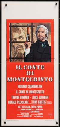 8j830 COUNT OF MONTE CRISTO Italian locandina 1976 art of Richard Chamberlain in the title role!