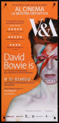 8j833 DAVID BOWIE IS HAPPENING NOW advance Italian locandina 2013 July, Ziggy Stardust!
