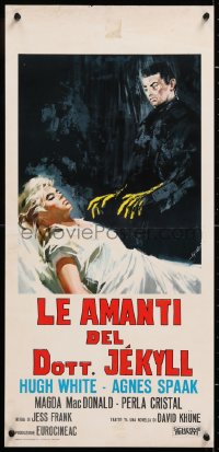 8j837 DR. ORLOFF'S MONSTER Italian locandina 1965 Jess Franco's The Mistresses of Dr. Jekyll!