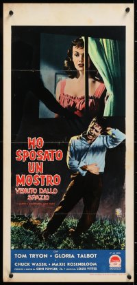 8j863 I MARRIED A MONSTER FROM OUTER SPACE Italian locandina 1959 Gloria Talbott & Tom Tryon!