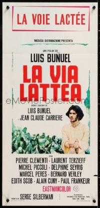 8j879 MILKY WAY Italian locandina 1969 Luis Bunuel's La Voie Lactee, Pierre Clementi!
