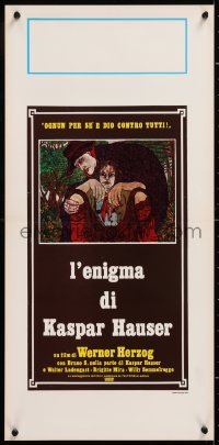 8j885 MYSTERY OF KASPAR HAUSER Italian locandina 1980 Herzog's Jeder Fur Sich und Gott Gegen Alle!