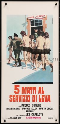 8j896 ROOKIES RUN AMOK Italian locandina 1972 art of soldiers & half-naked people by Mario Piovano!