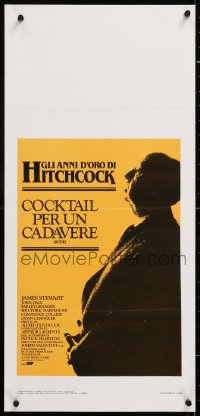 8j897 ROPE Italian locandina R1983 James Stewart, profile image of director Alfred Hitchcock!