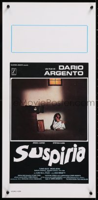 8j908 SUSPIRIA Italian locandina 1977 Argento horror, Mario de Berardinis art, white title!
