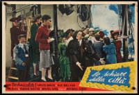 8j970 LADY IN THE DARK Italian 14x20 pbusta 1949 great image of Mischa Auer pointing to title!