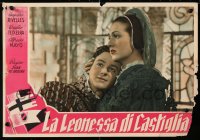 8j972 LIONESS OF CASTILLE Italian 14x20 pbusta 1951 Juan de Orduna's La Leona de Castilla!