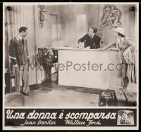 8j982 ROAR OF THE PRESS Italian 13x14 pbusta 1947 Jean Parker & reporter Wallace Ford, wacky!