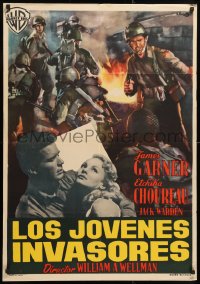8j103 DARBY'S RANGERS Spanish 1960 James Garner & Jack Warden in World War II, Averardo Ciriello!