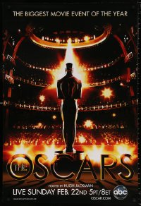 8k513 81ST ANNUAL ACADEMY AWARDS 1sh 2009 art of the Oscar statuette in front of huge audience